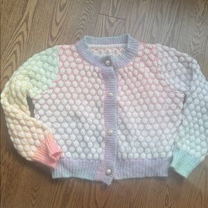 GORGLITTER Women's Button Up Colorful Cropped Dressy Cardigan (M)